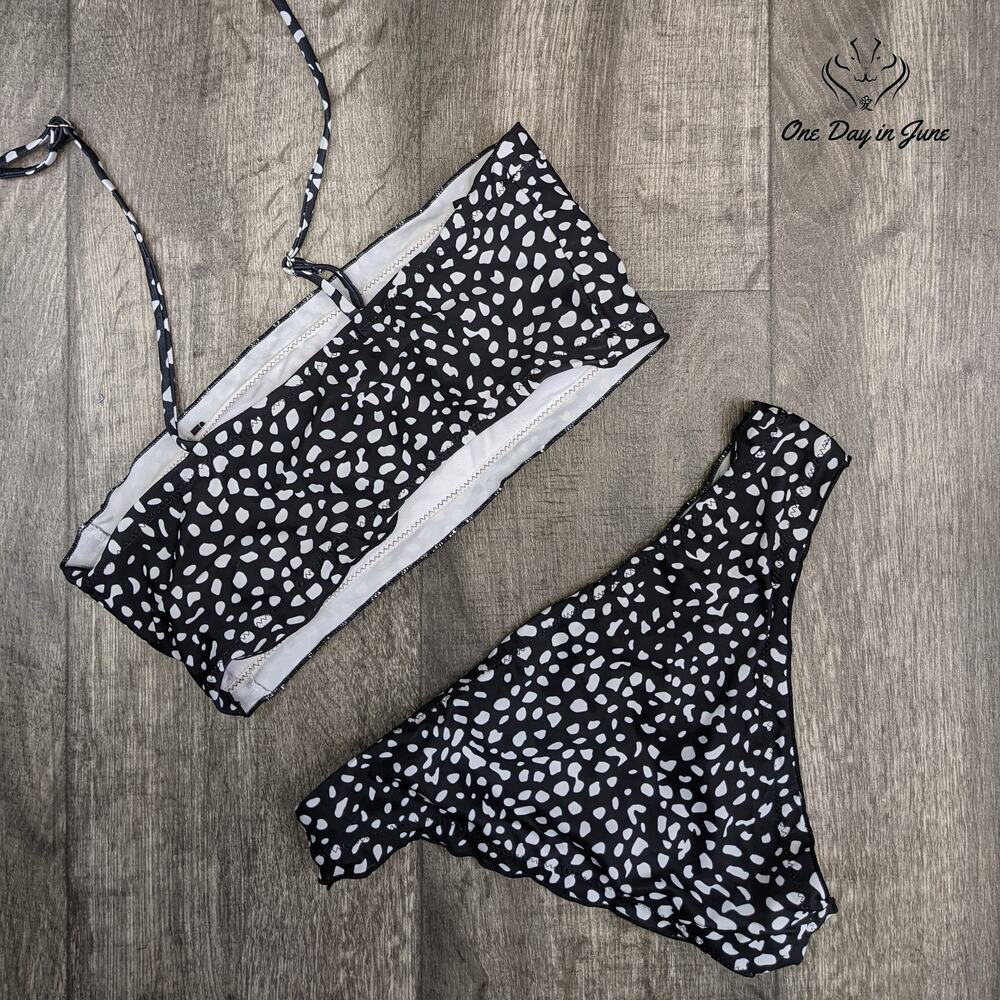 Amzbrly Dalmation Print Bikini Swimsuit Size S - Picture 4 of 4